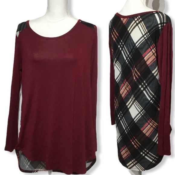 VIAMOR Tops - VIAMOR - Sz L - asymmetric lightweight tunic shirt